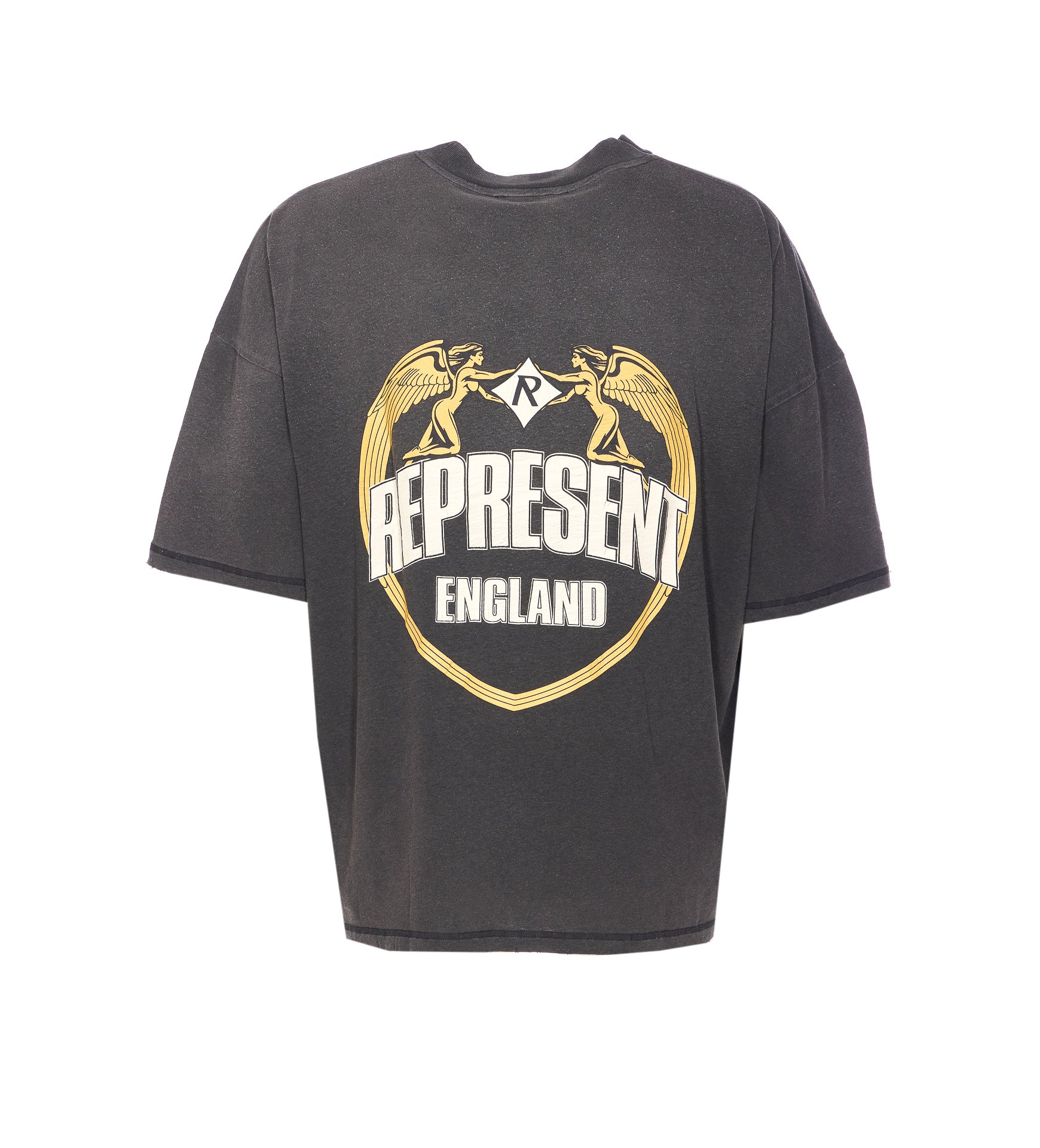 Represent T-shirts and Polos Grey Organic Cotton