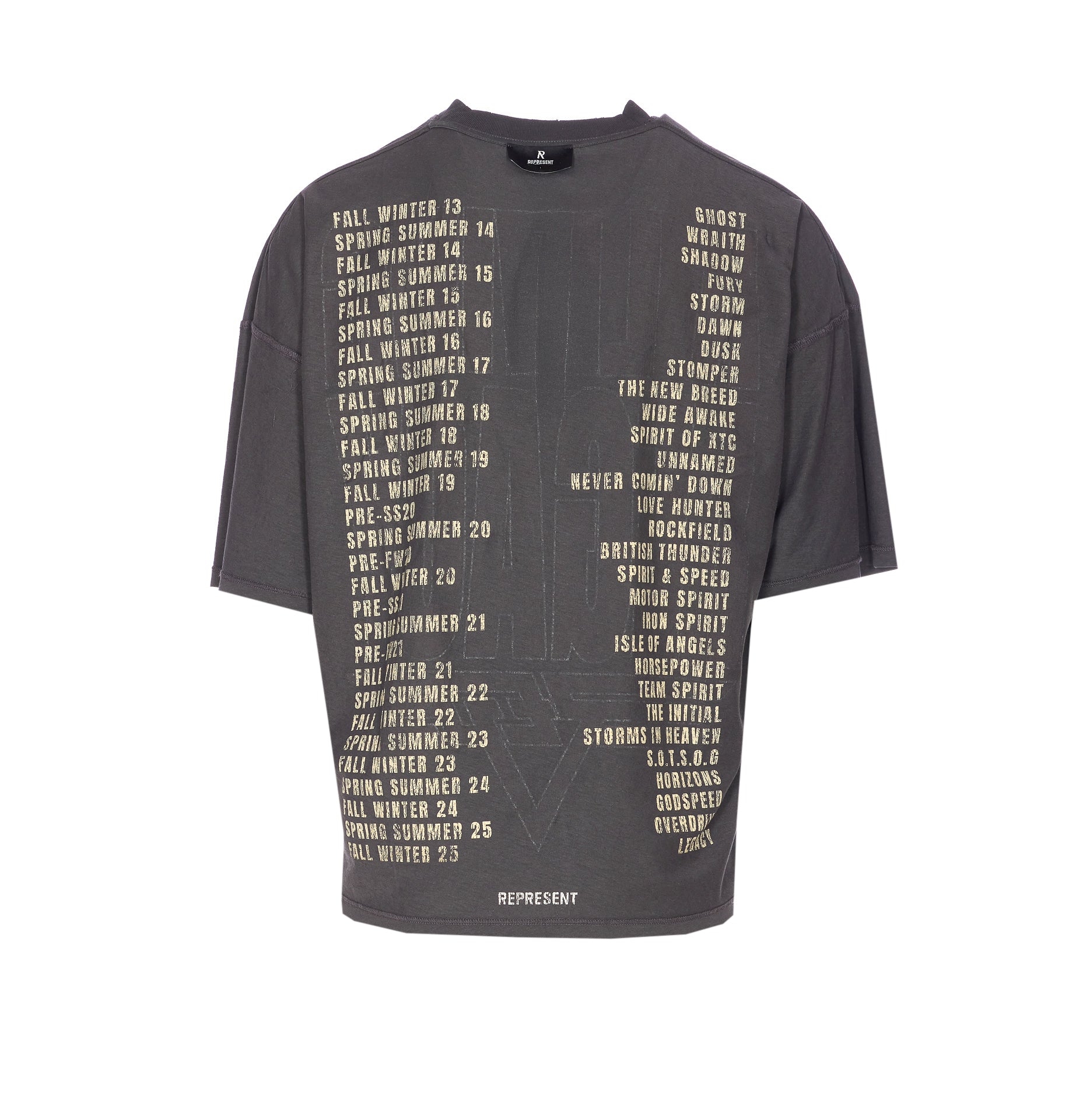 Represent T-shirts and Polos Grey Organic Cotton