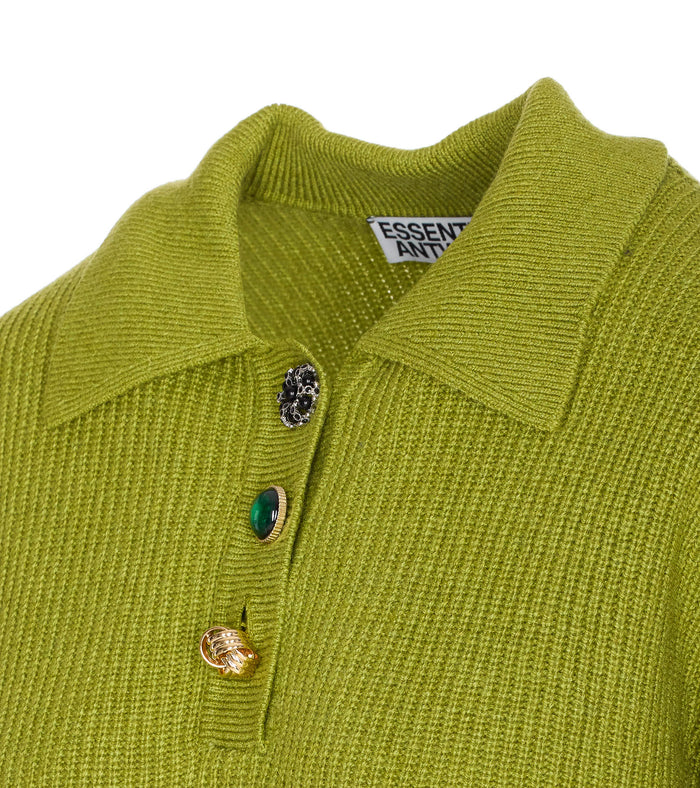 Essentiel Antwerp T-Shirts And Polos Green Wool