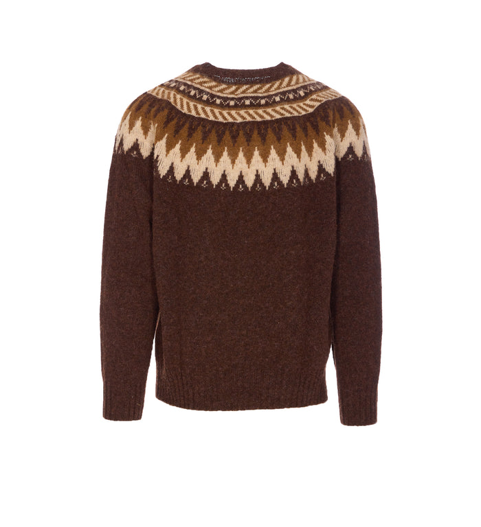 Howlin Sweaters Brown Pure Wool