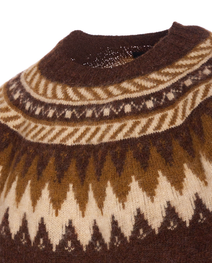 Howlin Sweaters Brown Pure Wool