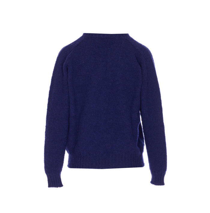 Howlin Sweaters Blue Pure Wool