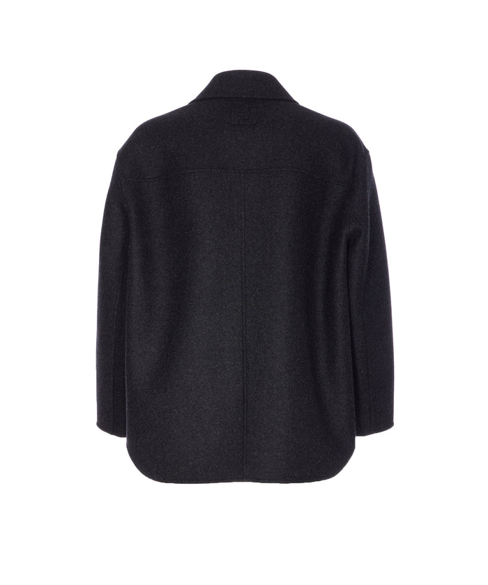Fendi Jackets Black Virgin Wool