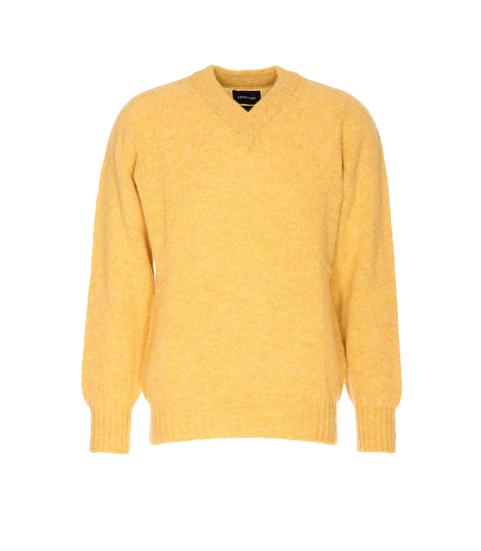 Howlin Sweaters Yellow Pure Wool