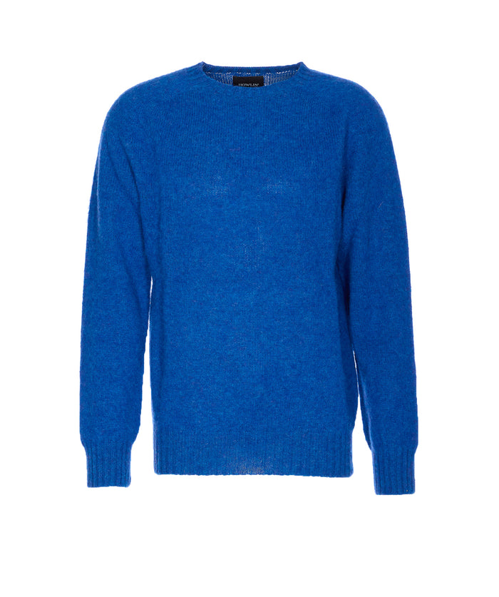 Howlin Sweaters Blue Pure Wool