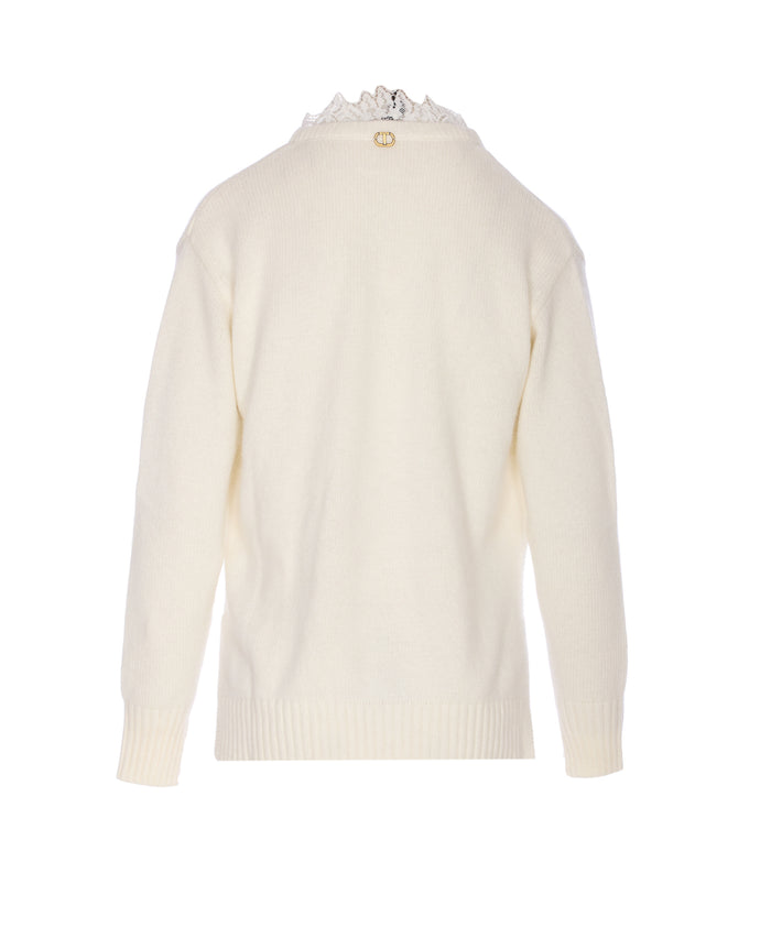 Twin-Set Sweaters White Polyamide