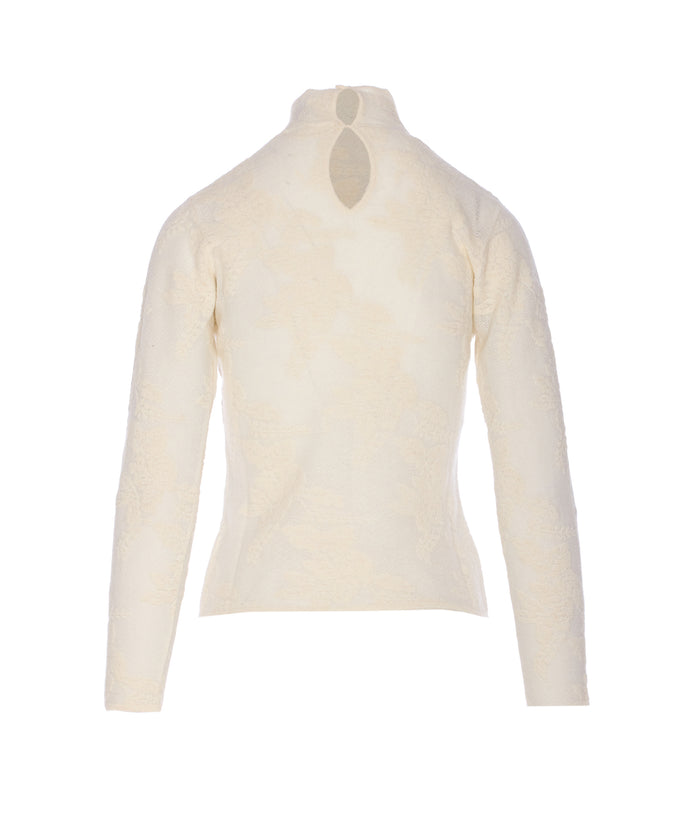 Ganni Sweaters White Alpaca Wool