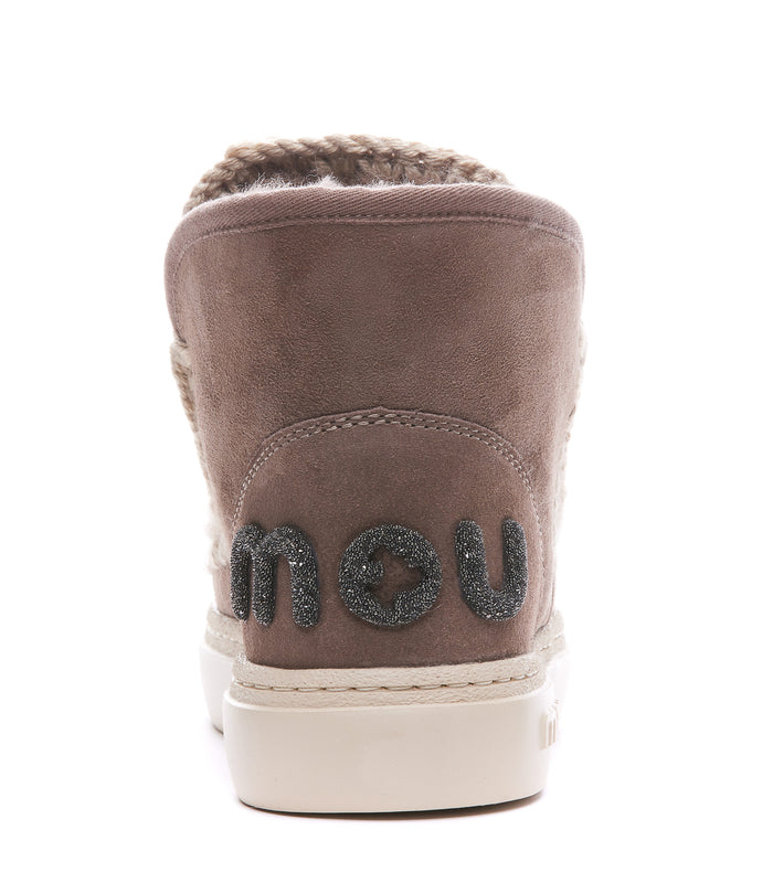 Mou Boots Beige Suede Leather/rubber Sole