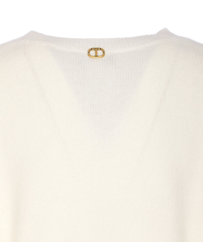 Twin-Set Sweaters White Polyamide