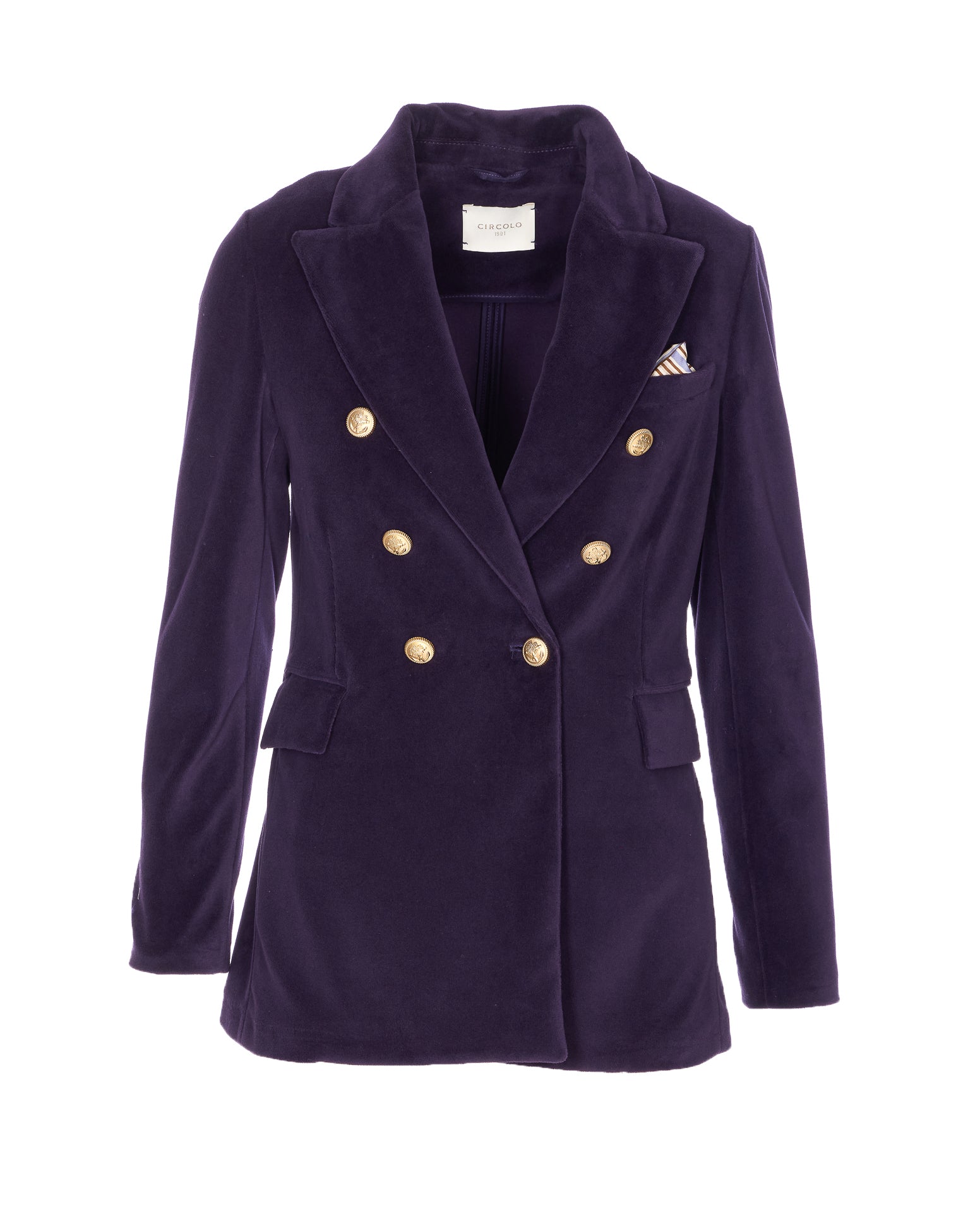 Circolo 1901 Jackets Purple Cotton