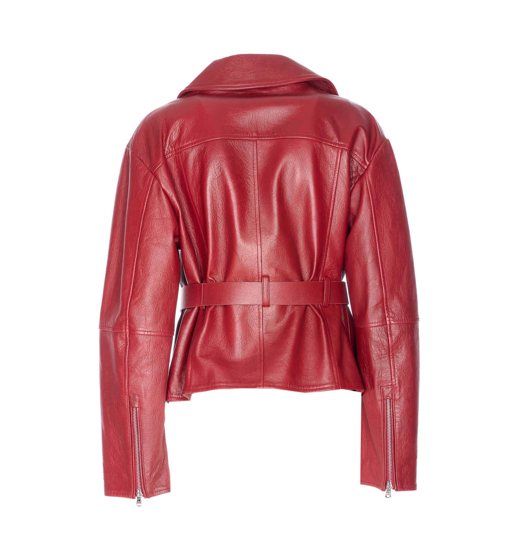Patrizia Pepe Coats Red Leather