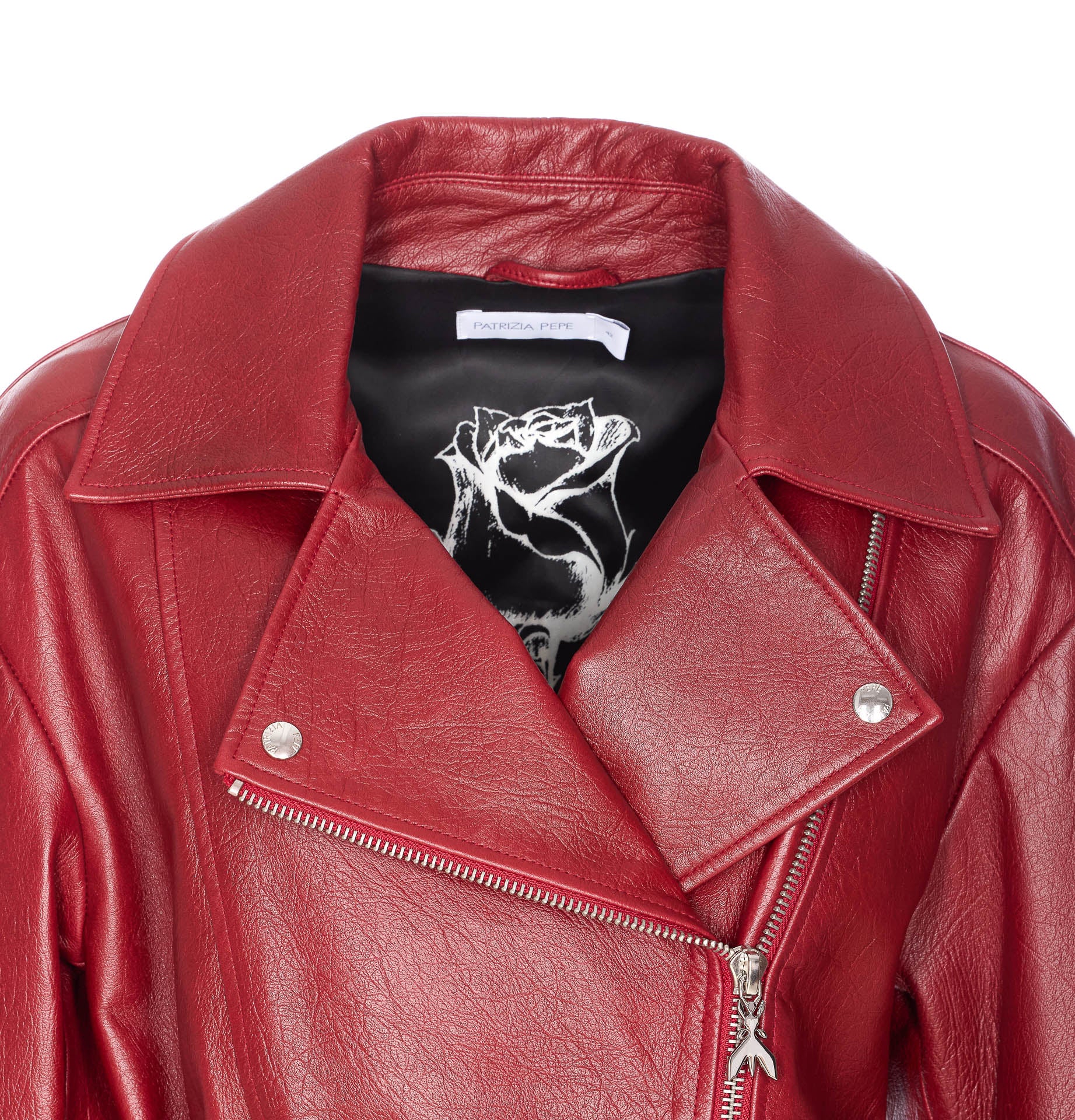 Patrizia Pepe Coats Red Leather