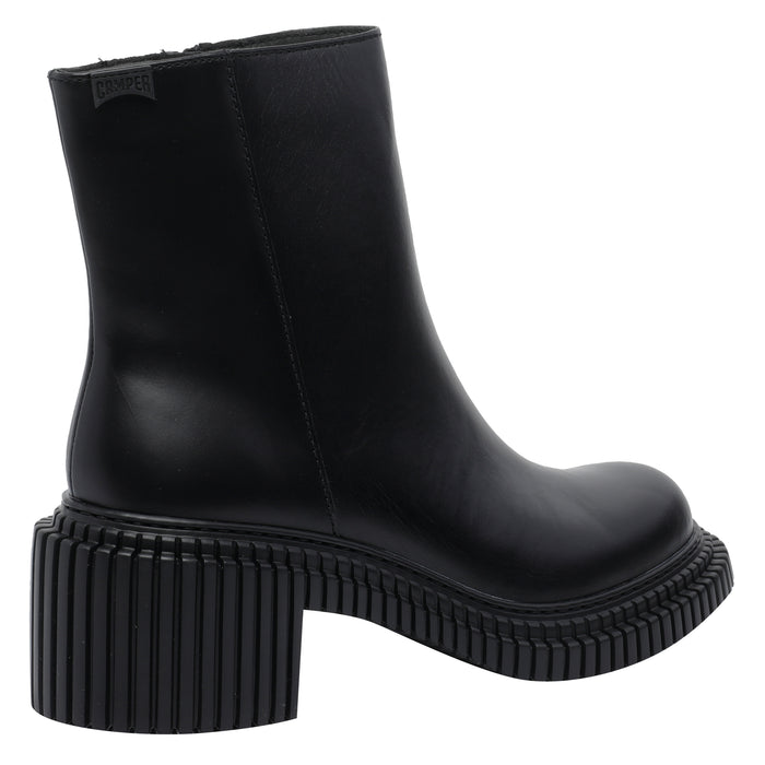 Camper Boots Black Calf Leather/rubber Sole