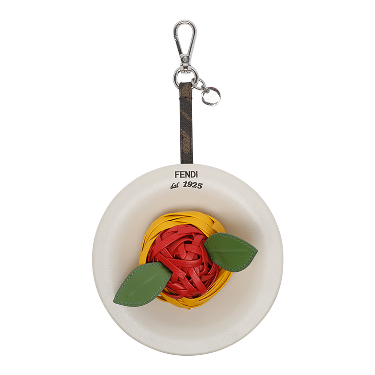 Fendi Keychains White Calf Leather