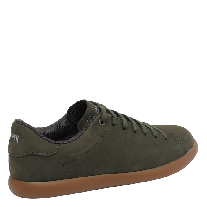 Camper Sneakers Green Calf Leather/rubber Sole