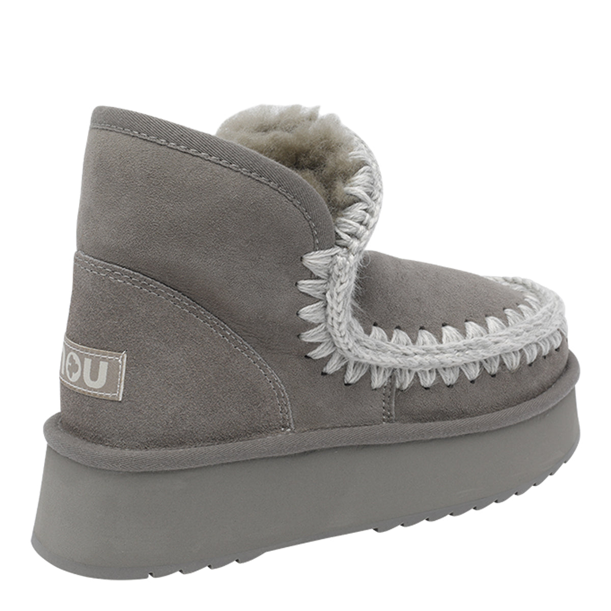 Mou Sneakers Grey Suede Leather/rubber Sole