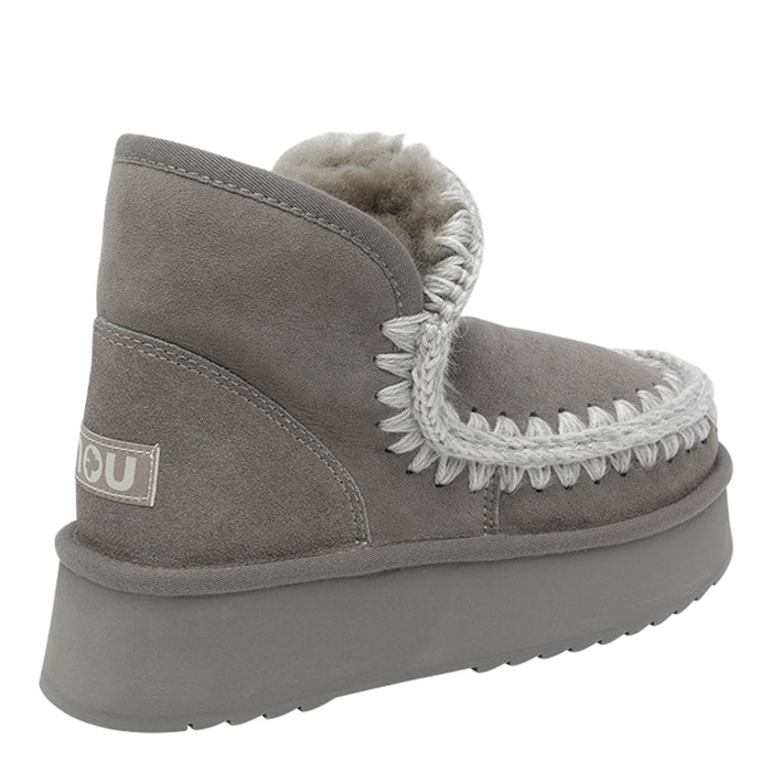 Mou Sneakers Grey Suede Leather/rubber Sole