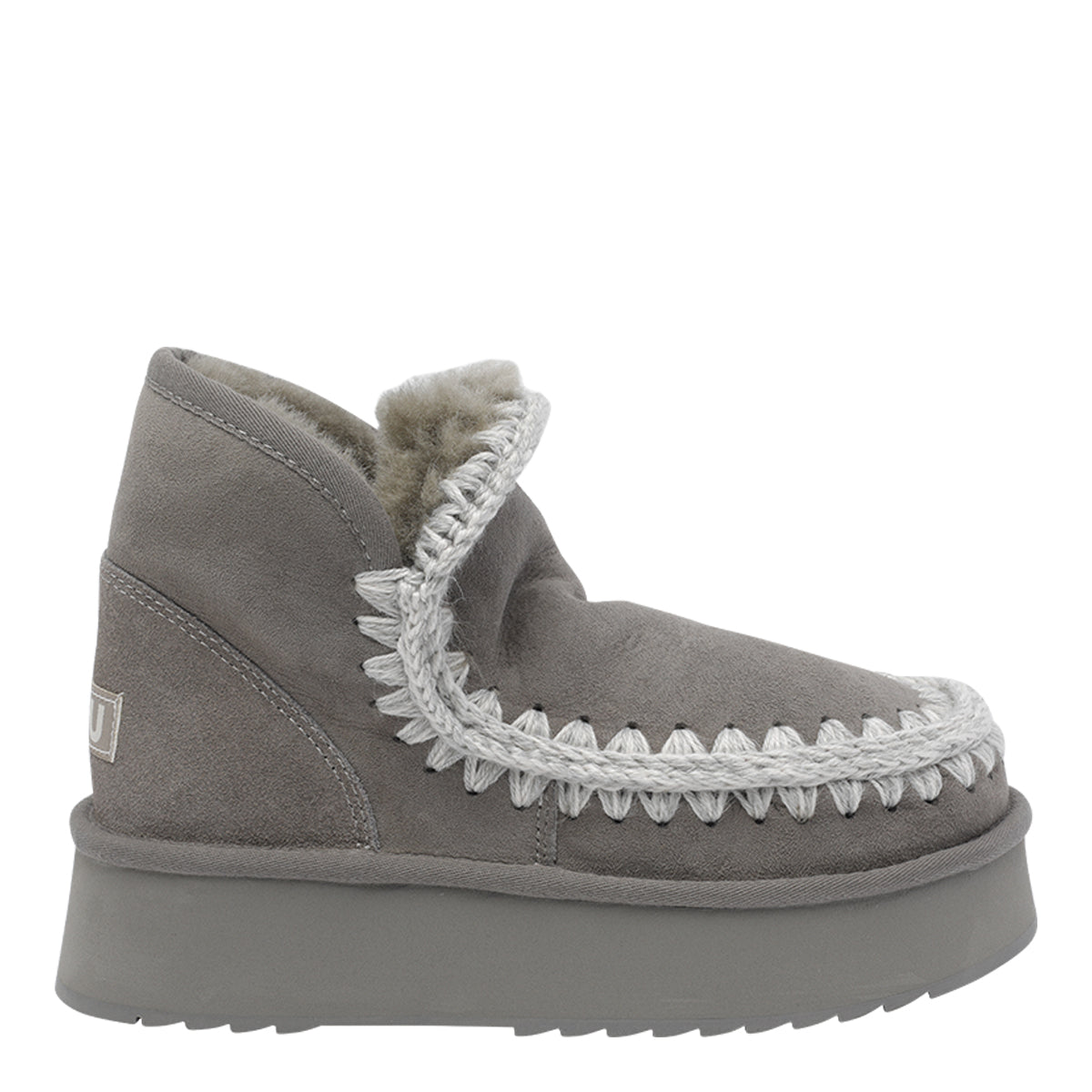 Mou Sneakers Grey Suede Leather/rubber Sole