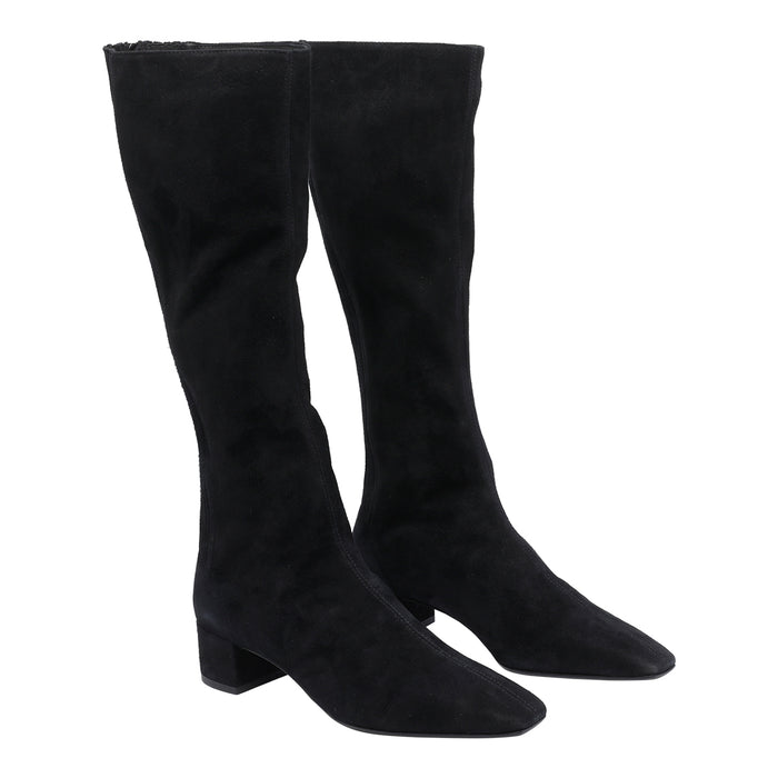 Aquazzura Boots Black Suede Leather/leather Sole