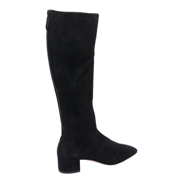 Aquazzura Boots Black Suede Leather/leather Sole