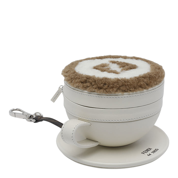 Fendi Keychains White Calf Leather