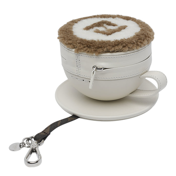 Fendi Keychains White Calf Leather