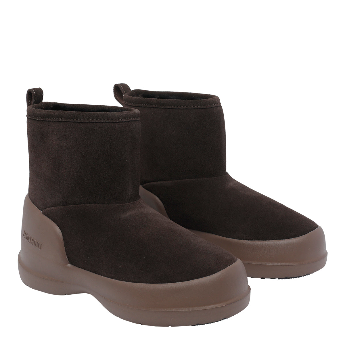 Moon Boot Brown Suede Leather/rubber Sole
