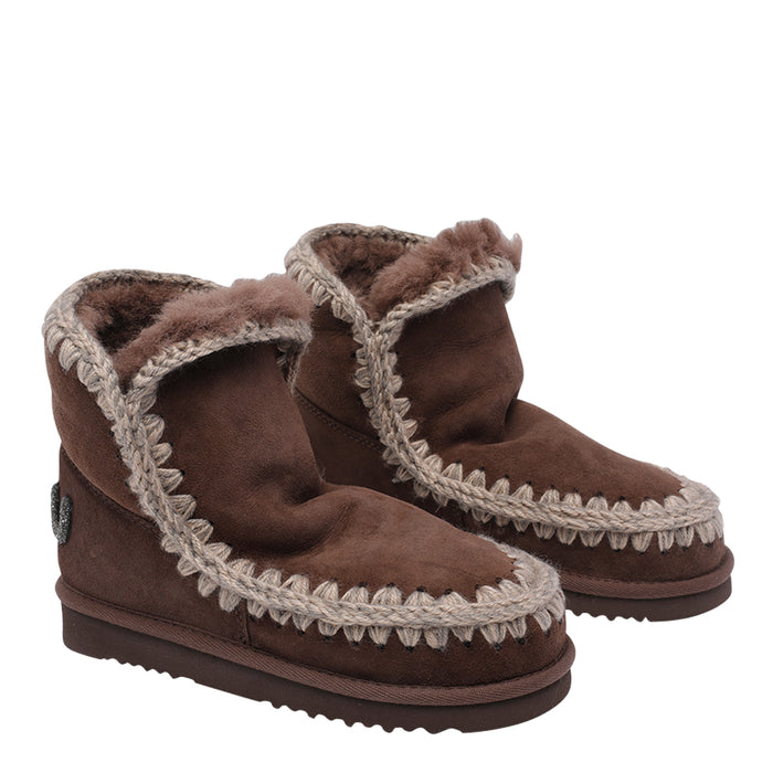 Mou Boots Brown Suede Leather/rubber Sole