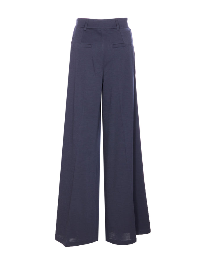 Max Mara Trousers Blue Wool