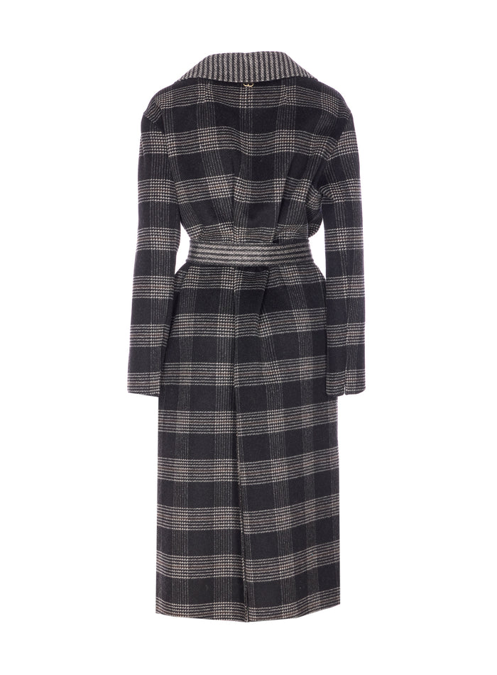 Twin-set Coats Grey Wool