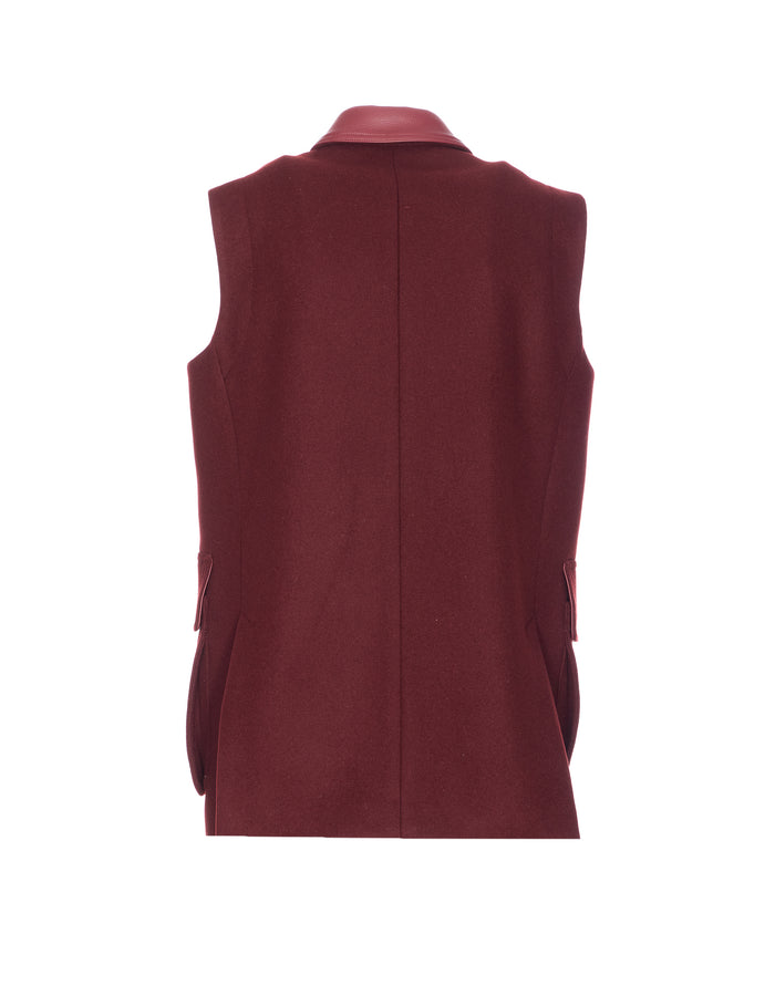 Max Mara Coats Red Virgin Wool