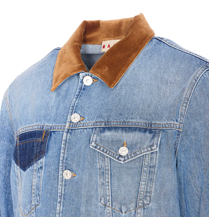 Marni Coats Blue Cotton