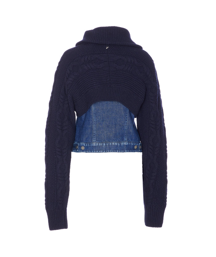 Dondup Coats Blue Cotton