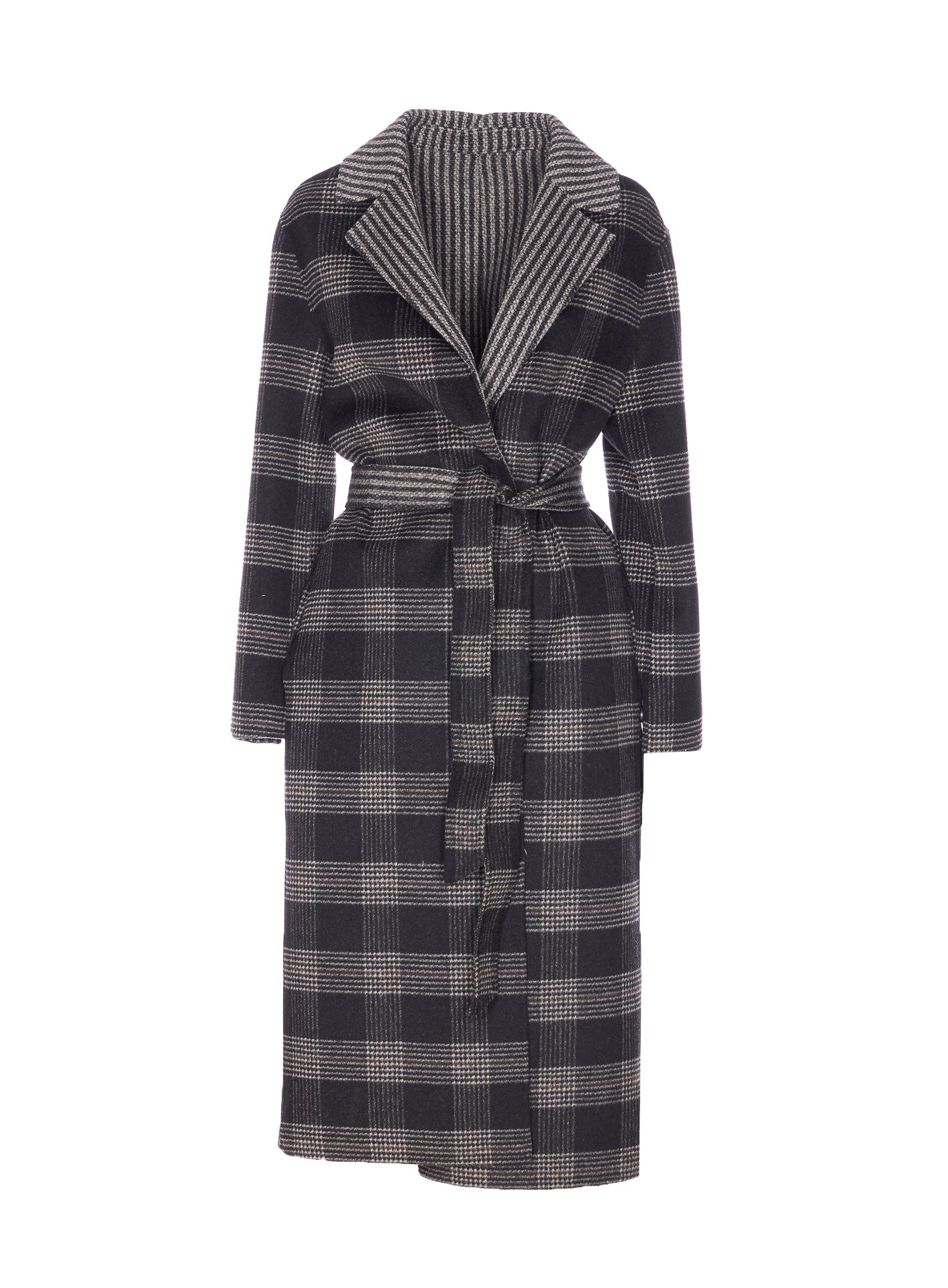 Twin-set Coats Grey Wool
