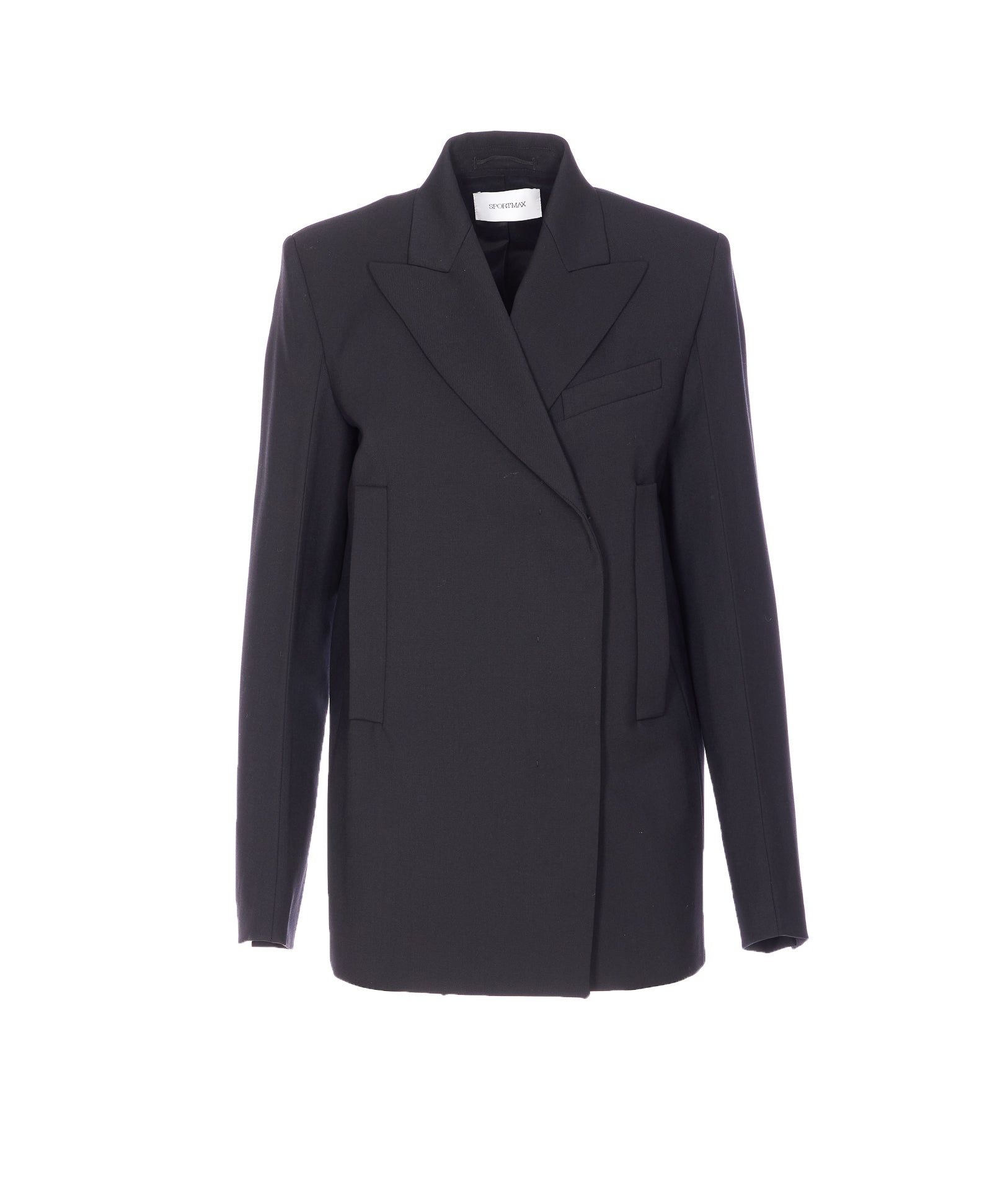 Sportmax Jackets Black Virgin Wool