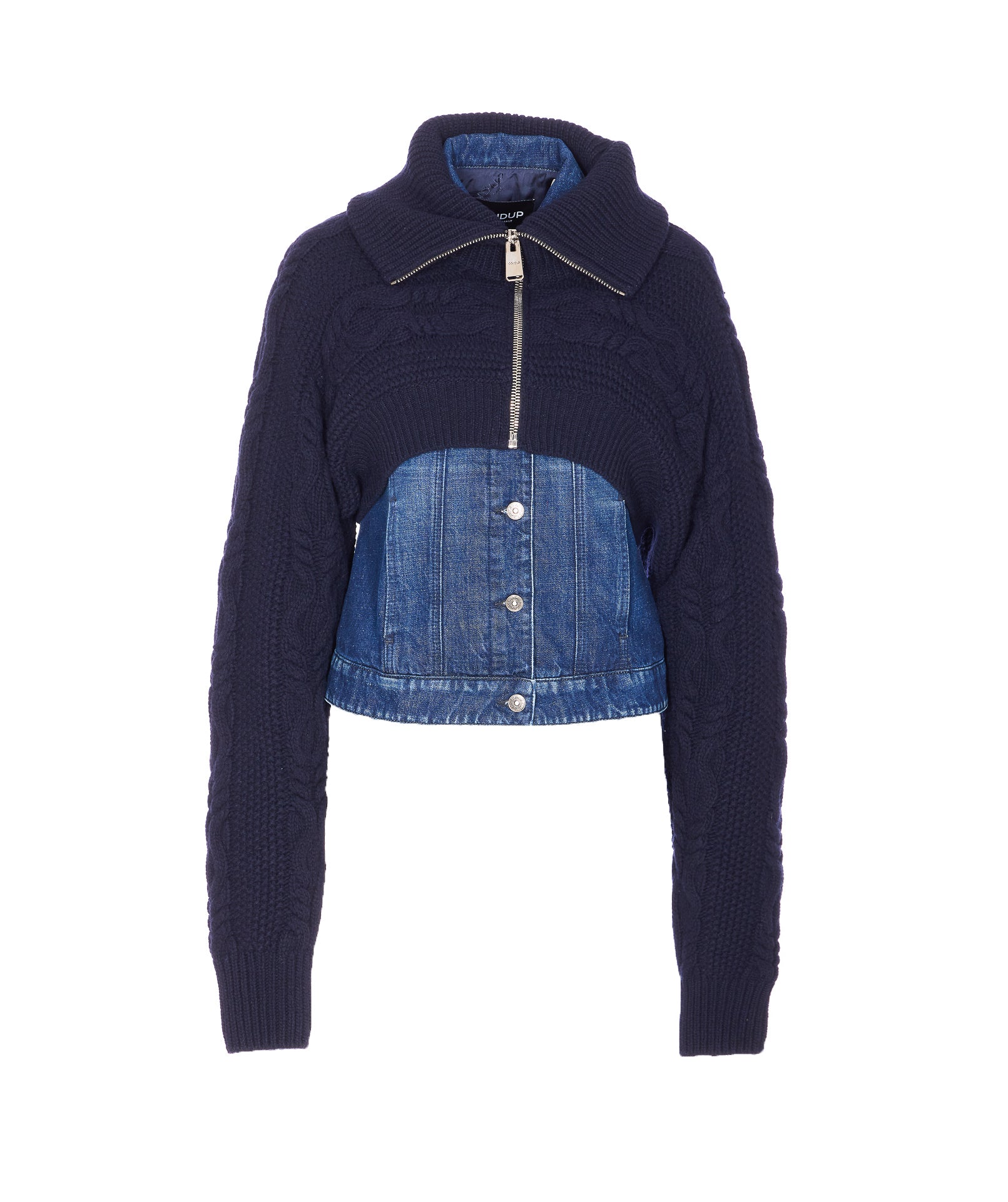 Dondup Coats Blue Cotton