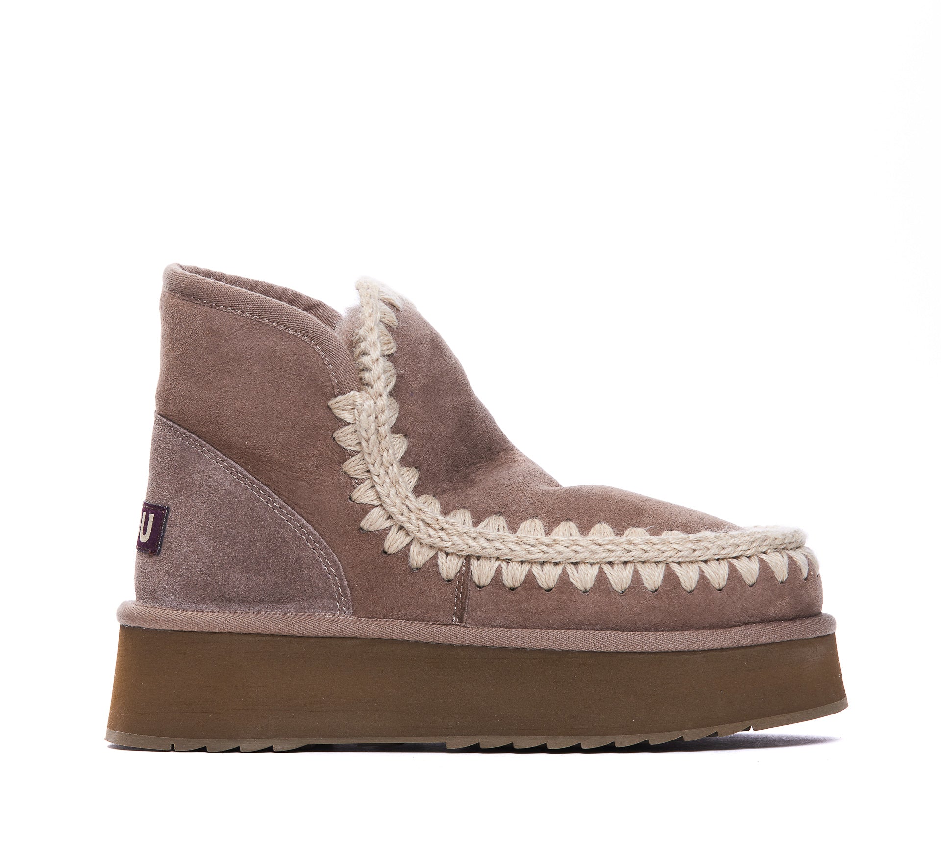 Mou Sneakers Grey Suede Leather/rubber Sole