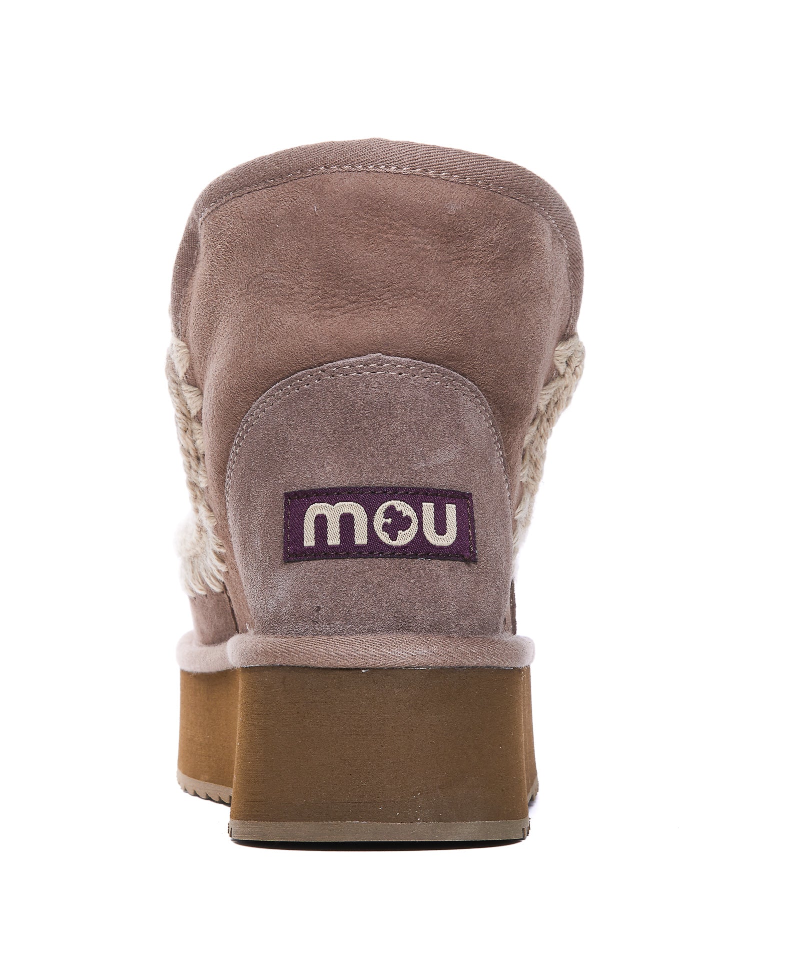Mou Sneakers Grey Suede Leather/rubber Sole