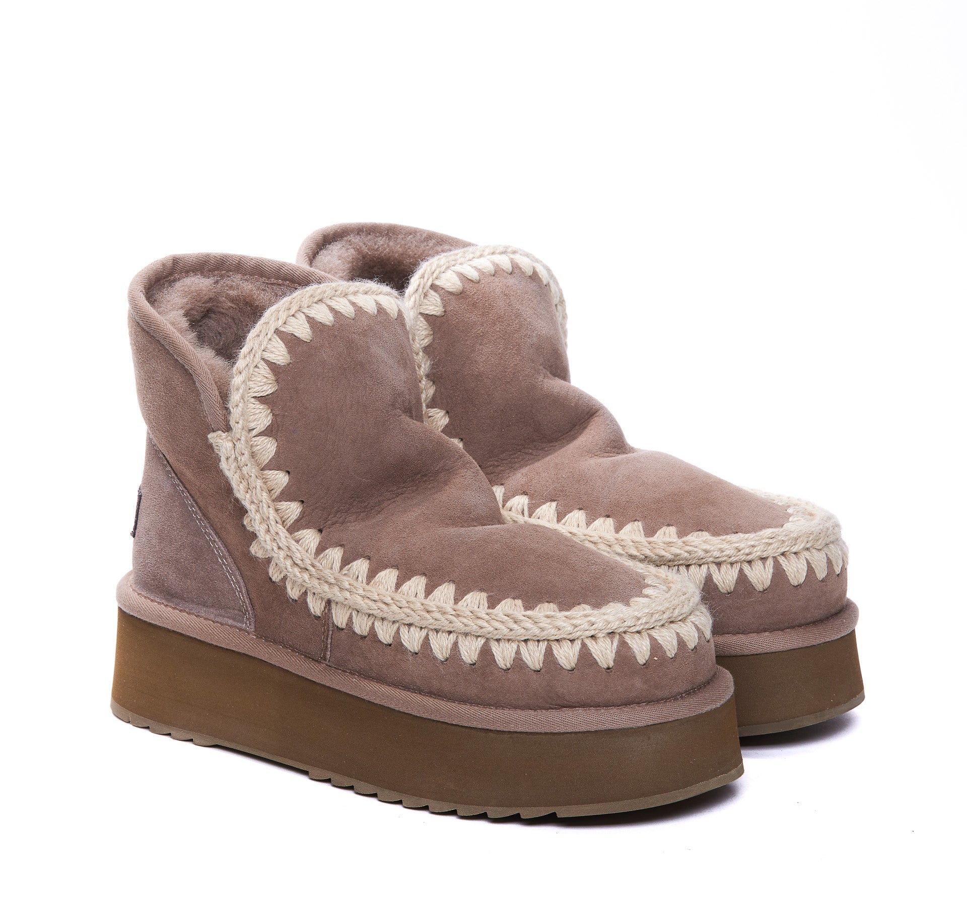 Mou Sneakers Grey Suede Leather/rubber Sole