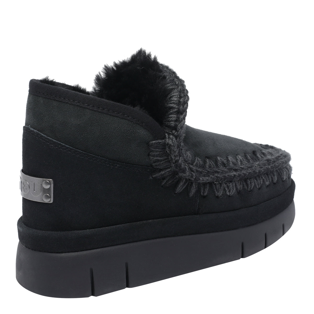 Mou Sneakers Black Calf Leather/rubber Sole