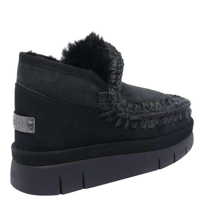Mou Sneakers Black Calf Leather/rubber Sole