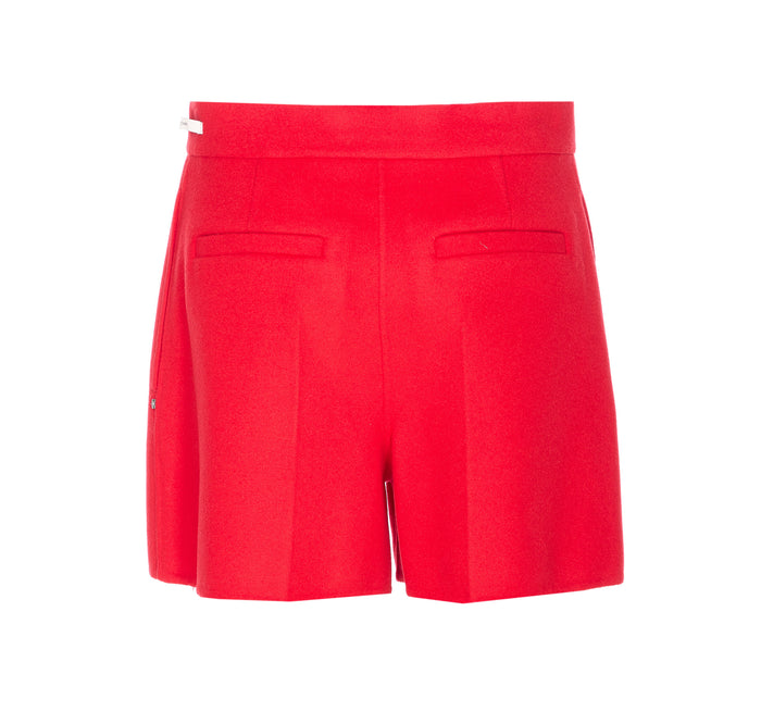 Sportmax Shorts Red Virgin Wool