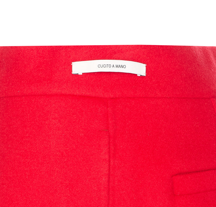 Sportmax Shorts Red Virgin Wool