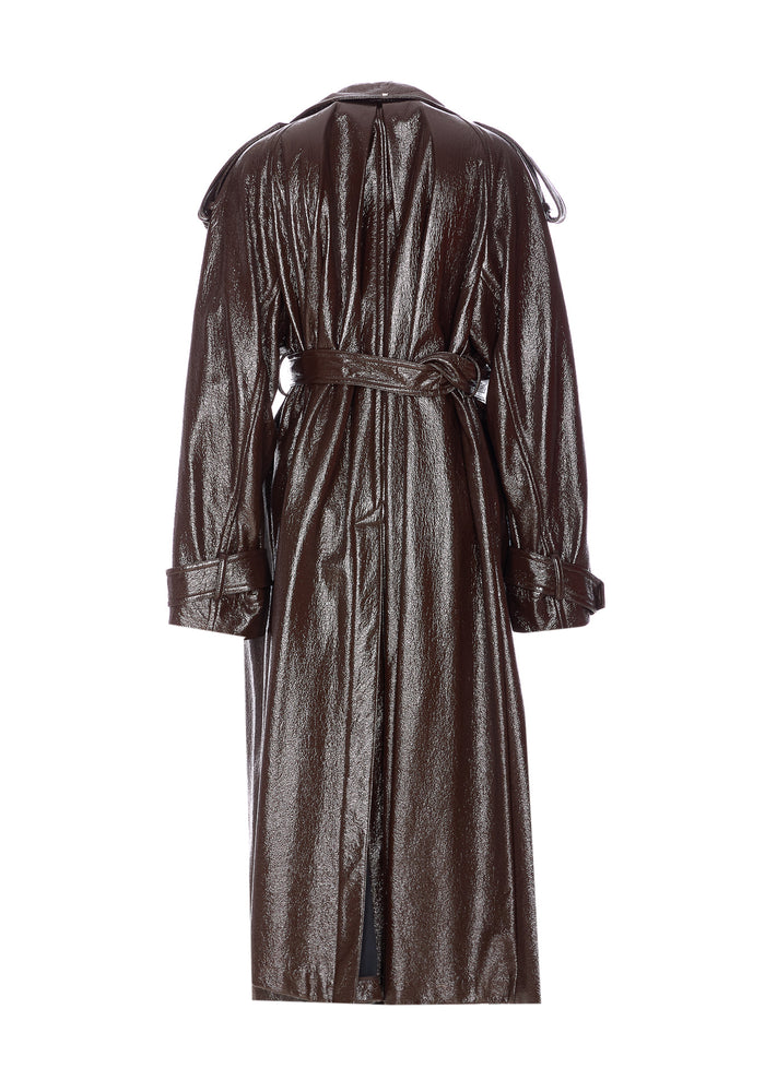 Sportmax Coats Brown Cotton