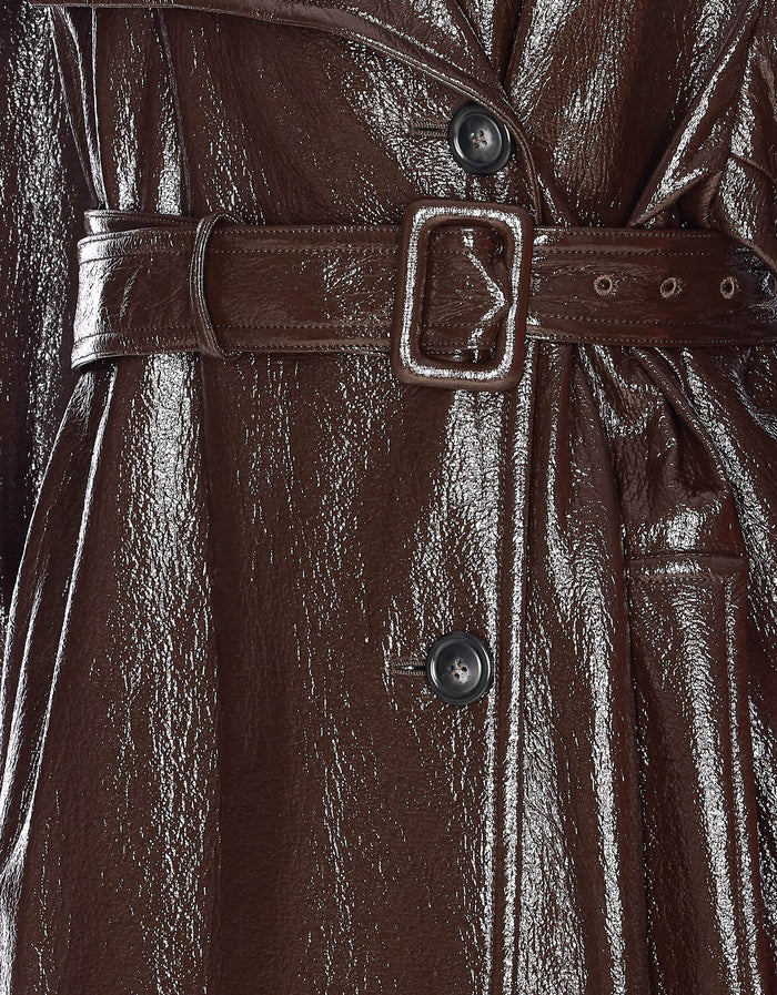 Sportmax Coats Brown Cotton