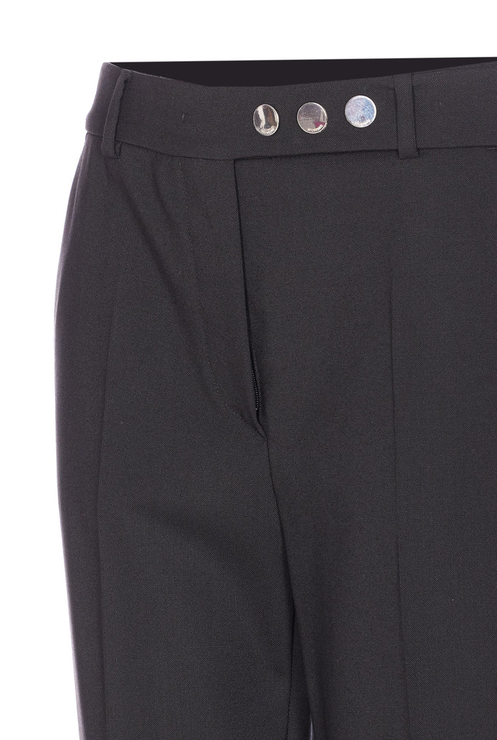 Sportmax Trousers Black Virgin Wool