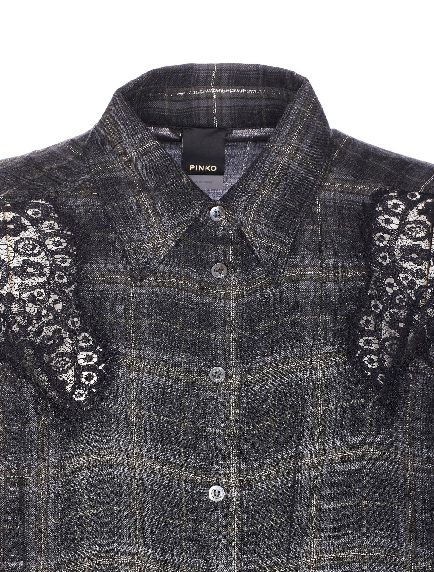 Pinko Shirts Grey Viscose