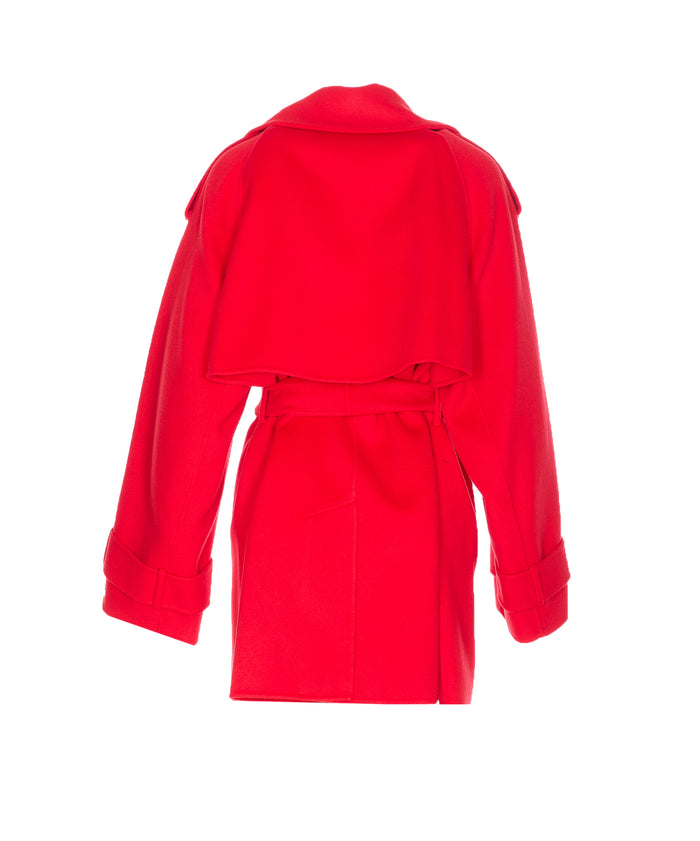 Sportmax Coats Red Virgin Wool