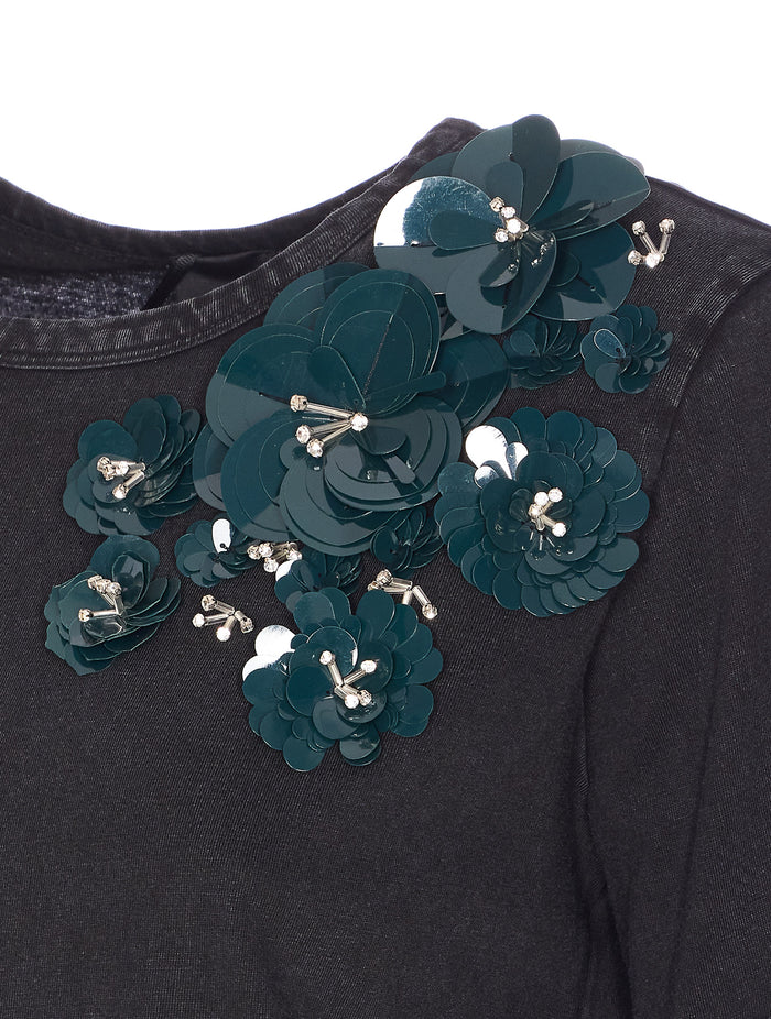 Pinko T-shirts and Polos Grey Polyester
