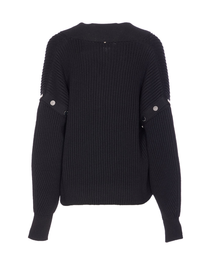 Sportmax Sweaters Black Virgin Wool